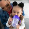 imageDr Browns Milestones Babys First Straw Cup Training Cup with Weighted Straw 9oz270mL Coral BPA Free 6mPink  Purple