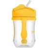 imageDr Browns Milestones Babys First Straw Cup Training Cup with Weighted Straw 9oz270mL Coral BPA Free 6mVintage Yellow