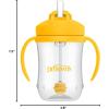 imageDr Browns Milestones Babys First Straw Cup Training Cup with Weighted Straw 9oz270mL Coral BPA Free 6mVintage Yellow