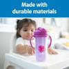 imageDr Browns Milestones Insulated Sippy Cup with Straw and Handles SpillProof Tumbler with Lid 2Pack Blue ampamp Green 10 oz300 mL BPA Free 12m2Pack  Green  Purple