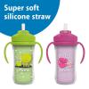 imageDr Browns Milestones Insulated Sippy Cup with Straw and Handles SpillProof Tumbler with Lid 2Pack Blue ampamp Green 10 oz300 mL BPA Free 12m2Pack  Green  Purple