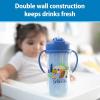 imageDr Browns Milestones Insulated Sippy Cup with Straw and Handles SpillProof Tumbler with Lid 2Pack Green ampamp Purple 10 oz300 mL BPA Free 12m2pack  Blue  Green