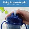 imageDr Browns Milestones Insulated Sippy Cup with Straw and Handles SpillProof Tumbler with Lid 2Pack Pink 10 oz300 mL BPA Free 12m2 Pack