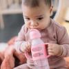 imageDr Browns Milestones Narrow Sippy Straw Bottle SpillProof with 100 Silicone Handles and Weighted Straw 8 oz250 mL Blue 6m2 Count Pack of 1