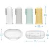 imageDr Browns Silicone Finger Toothbrush for Baby with TravelStorage Case 3m Gray and Yellow 2PackFinger Toothbrush  1 Pack