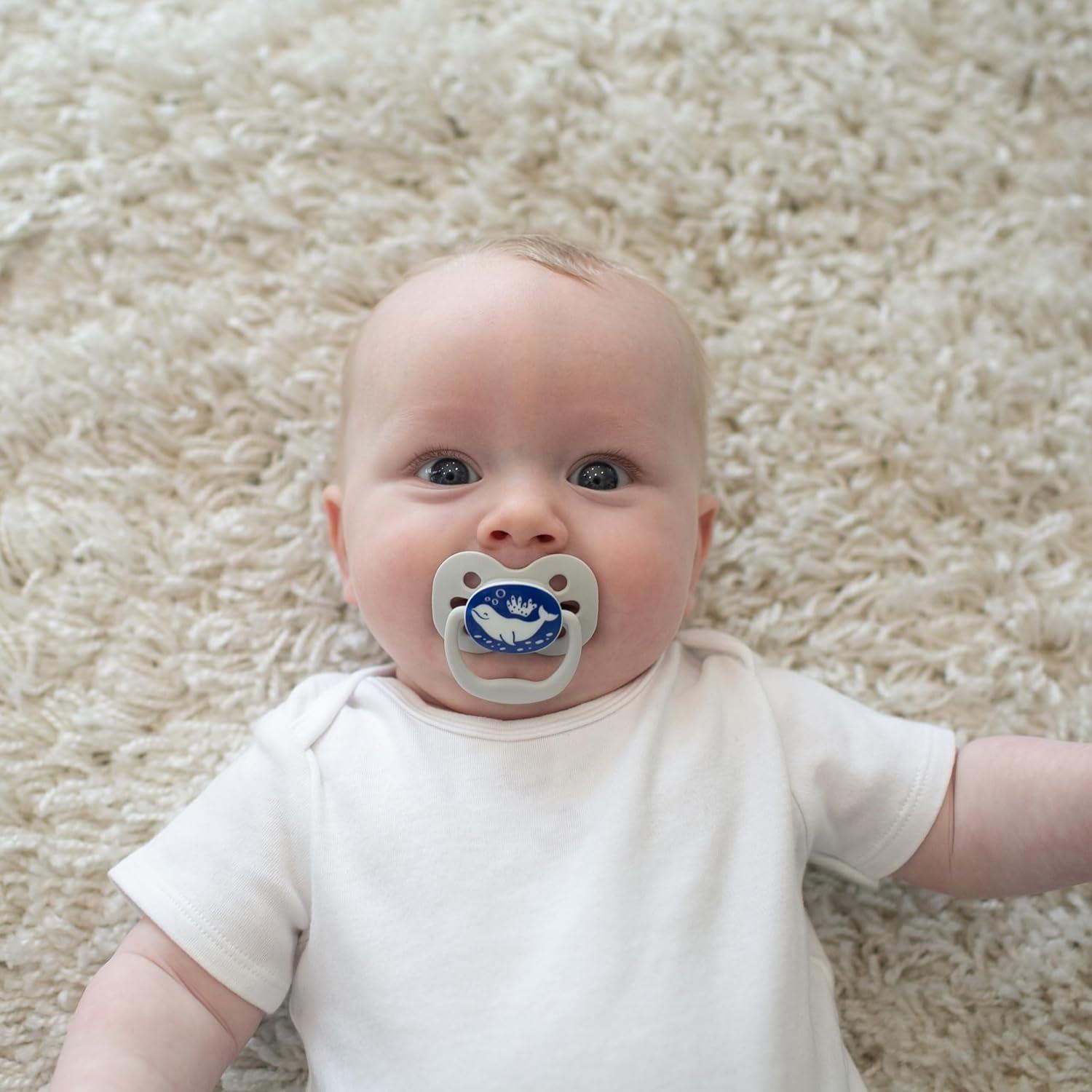 imageDr Browns Advantage GlowintheDark Baby Pacifier Fully Symmetrical Soother with Soft Silicone Bulb Coral Ocean 06m BPA Free 2 Pack4 Pack  GlowintheDark Blue OceanBlue Sunrise
