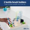 imageDr Browns 2in1 Dry ampamp Prep Silicone Mat Silicone Baby Bottle Drying Mat with Removable Pegs for Baby Essentials Builtin Bottle Prep BPAFreeDrying Mat