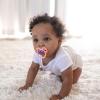imageDr Browns Advantage GlowintheDark Baby Pacifier Fully Symmetrical Soother with Soft Silicone Bulb Coral Ocean 06m BPA Free 2 Pack2 Pack  GlowintheDark Coral Ocean