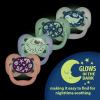 imageDr Browns Advantage GlowintheDark Baby Pacifier Fully Symmetrical Soother with Soft Silicone Bulb Coral Ocean 06m BPA Free 2 Pack2 Pack  GlowintheDark Blue Ocean