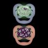 imageDr Browns Advantage GlowintheDark Baby Pacifier Fully Symmetrical Soother with Soft Silicone Bulb Coral Ocean 06m BPA Free 2 Pack4 Pack  GlowintheDark Coral OceanLavendar Love