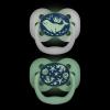 imageDr Browns Advantage GlowintheDark Baby Pacifier Fully Symmetrical Soother with Soft Silicone Bulb Coral Ocean 06m BPA Free 2 Pack4 Pack  GlowintheDark Blue OceanBlue Sunrise