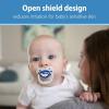 imageDr Browns Advantage GlowintheDark Baby Pacifier Fully Symmetrical Soother with Soft Silicone Bulb Coral Ocean 06m BPA Free 2 Pack4 Pack  GlowintheDark Blue OceanBlue Sunrise