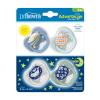 imageDr Browns Advantage GlowintheDark Baby Pacifier Fully Symmetrical Soother with Soft Silicone Bulb Coral Ocean 06m BPA Free 2 Pack4 Pack  GlowintheDark Blue OceanBlue Sunrise
