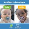 imageDr Browns Advantage GlowintheDark Baby Pacifier Fully Symmetrical Soother with Soft Silicone Bulb Skateboard SnailBlue Nature 618m BPA Free 4 Pack2 Pack  GlowintheDark Blue Nature