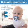 imageDr Browns Advantage GlowintheDark Baby Pacifier Fully Symmetrical Soother with Soft Silicone Bulb Skateboard SnailBlue Nature 618m BPA Free 4 Pack2 Pack  GlowintheDark Blue Nature