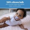 imageDr Browns Advantage GlowintheDark Baby Pacifier Fully Symmetrical Soother with Soft Silicone Bulb Skateboard SnailBlue Nature 618m BPA Free 4 Pack2 Pack  GlowintheDark Blue Nature