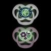 imageDr Browns Advantage GlowintheDark Baby Pacifier Fully Symmetrical Soother with Soft Silicone Bulb Skateboard SnailBlue Nature 618m BPA Free 4 Pack2 Pack  GlowintheDark Purple Nature
