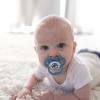 imageDr Browns Advantage GlowintheDark Baby Pacifier Fully Symmetrical Soother with Soft Silicone Bulb Skateboard SnailBlue Nature 618m BPA Free 4 Pack2 Pack  GlowintheDark Blue Nature