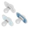 imageDr Browns Advantage OnePiece Silicone Baby Pacifier Fully Symmetrical Soother BlueBlueGrayGreenGrayTan 06m BPA Free 6 Pack6 Pack  BlueBlueGrayGreenGrayTan