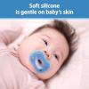 imageDr Browns Advantage OnePiece Silicone Baby Pacifier Fully Symmetrical Soother BlueBlueGrayGreenGrayTan 06m BPA Free 6 Pack6 Pack  BlueBlueGrayGreenGrayTan