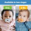 imageDr Browns Advantage OnePiece Silicone Baby Pacifier Fully Symmetrical Soother BlueBlueGrayGreenGrayTan 06m BPA Free 6 Pack6 Pack  BlueBlueGrayGreenGrayTan