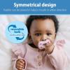 imageDr Browns Advantage OnePiece Silicone Baby Pacifier Fully Symmetrical Soother BlueBlueGrayGreenGrayTan 06m BPA Free 6 Pack6 Pack  PinkEcruPinkGrayGreenTan