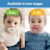 imageDr Browns Advantage OnePiece Silicone Baby Pacifier Fully Symmetrical Soother CoralLight PinkPink 618m BPA Free 3 Pack3 Pack  CoralLight PinkPink