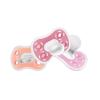 imageDr Browns Advantage OnePiece Silicone Baby Pacifier Fully Symmetrical Soother CoralLight PinkPink 618m BPA Free 3 Pack3 Pack  CoralLight PinkPink