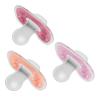 imageDr Browns Advantage OnePiece Silicone Baby Pacifier Fully Symmetrical Soother CoralLight PinkPink 618m BPA Free 3 Pack3 Pack  CoralLight PinkPink