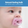 imageDr Browns Advantage OnePiece Silicone Baby Pacifier Fully Symmetrical Soother CoralLight PinkPink 618m BPA Free 3 Pack3 Pack  CoralLight PinkPink