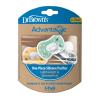 imageDr Browns Advantage OnePiece Silicone Baby Pacifier Fully Symmetrical Soother CoralLight PinkPink 618m BPA Free 3 Pack3 Pack  Dark GrayGreenYellow