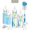 imageDr Browns AntiColic Options Narrow Glass Baby Bottle Starter Set with Silicone Bottle Sleeves Levels 1 2 and 3 Nipples Soft Touch Cleaning Brush StorageTravel Caps and HappyPaci1 Count Pack of 14