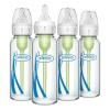 imageDr Browns AntiColic Options Narrow Glass Baby Bottle Starter Set with Silicone Bottle Sleeves Levels 1 2 and 3 Nipples Soft Touch Cleaning Brush StorageTravel Caps and HappyPaci1 Count Pack of 4