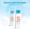 imageDr Browns AntiColic Options Narrow Sippy Bottle Starter Kit 8oz250mL with Level 3 MediumFast Flow Nipple and Soft 100 Silicone Sippy Spout Green BPA Free 6mBlue