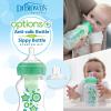 imageDr Browns AntiColic Options WideNeck Sippy Bottle Starter Kit 9oz270mL with Level 3 MediumFast Flow Nipple and Soft 100 Silicone Sippy Spout Blue BPA Free 6m9 oz  Wide  Variety 2 Pack  Green