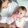 imageDr Browns AntiColic Options WideNeck Sippy Bottle Starter Kit 9oz270mL with Level 3 MediumFast Flow Nipple and Soft 100 Silicone Sippy Spout Blue BPA Free 6m9 oz  Wide  Pink