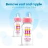imageDr Browns AntiColic Options WideNeck Sippy Bottle Starter Kit 9oz270mL with Level 3 MediumFast Flow Nipple and Soft 100 Silicone Sippy Spout Blue BPA Free 6m9 oz  Wide  2 Pack  Pink