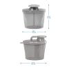 imageDr Browns Baby Formula Dispenser with SnapOn Lid for OntheGo FeedingsMilk Powder Dispenser for Traveling with InfantBlueFormula Dispenser  Gray