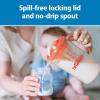imageDr Browns Baby Formula Mixing Pitcher with Adjustable Stopper Locking Lid ampamp No Drip Spout Orange BPA Free 36oz 1 PackDark Blue