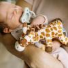 imageDr Browns Baby Lovey Pacifier and Teether Holder Unicorn with Pink HappyPaci 100 Silicone 06m Packaging May VaryGiraffe