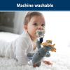 imageDr Browns Baby Lovey Pacifier and Teether Holder Unicorn with Pink HappyPaci 100 Silicone 06m Packaging May VaryTriceratops