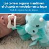 imageDr Browns Baby Lovey Pacifier and Teether Holder Unicorn with Pink HappyPaci 100 Silicone 06m Packaging May VaryTriceratops