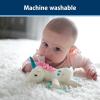 imageDr Browns Baby Lovey Pacifier and Teether Holder Unicorn with Pink HappyPaci 100 Silicone 06m Packaging May VaryUnicorn