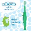 imageDr Browns Baby and Toddler Toothbrush  Crocodile BPA Free  Age 14Y1 Count Pack of 1