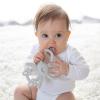 imageDr Browns Flexees Blue Bunny Soft 100 Silicone Baby Teether BPA Free 3mBunny  Gray