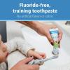 imageDr Browns FluorideFree Baby Toothpaste Safe to Swallow Apple Pear 1Pack 14oz40g 03 yearsPear Apple