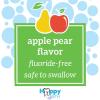 imageDr Browns FluorideFree Baby Toothpaste Safe to Swallow Apple Pear 1Pack 14oz40g 03 yearsPear Apple
