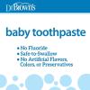 imageDr Browns FluorideFree Baby Toothpaste Safe to Swallow Apple Pear 1Pack 14oz40g 03 yearsStrawberry