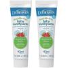 imageDr Browns FluorideFree Baby Toothpaste Safe to Swallow Apple Pear 1Pack 14oz40g 03 yearsStrawberry