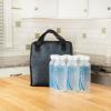 imageDr Browns Fold ampamp Freeze Bottle Tote Travel Baby Bottle Insulated Cooler Bag Store Up to 6 Baby Bottles Geometric Multicolor BPA FreeBlack